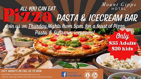 Mt Gipps Hotel - All you can Eat Pizza and Pasta Bar , Barrier Highway ...