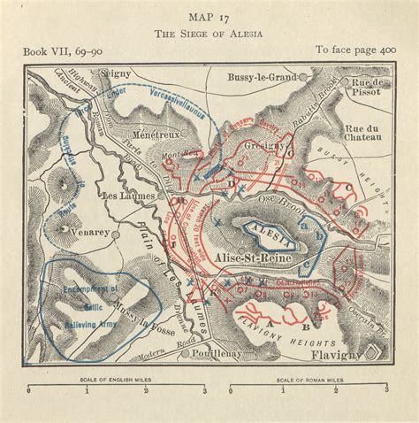 Battle Of Alesia Rome Map Battle Of Alesia World History