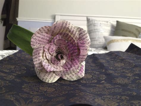Image result for Book Paper Flower Tutorial