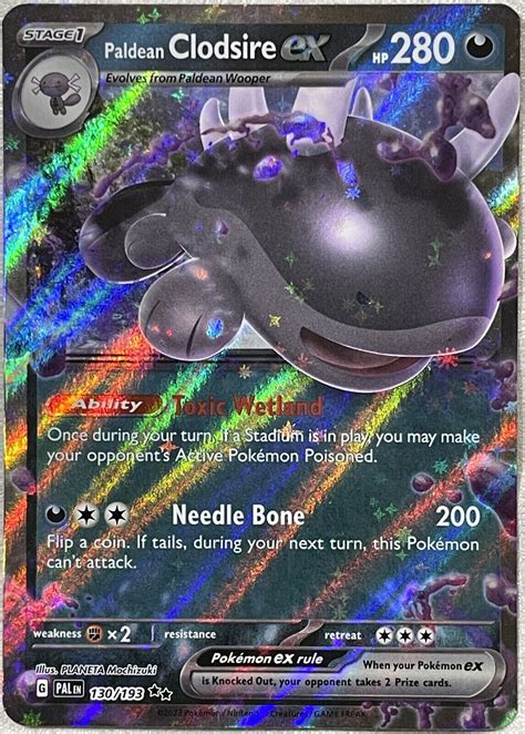 Pokemon TCG Paldean Clodsire ex Ultra Rare 130/193 Near Mint | eBay