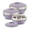 Buy ASIAN Inner Steel Casserole (600 ml, 1000 ml, 1500 ml) Gift Set of ...