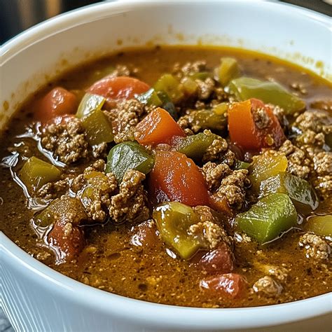 Incredible Green Chile Stew With Ground Beef Delight