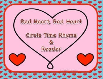 Red Heart, Red Heart - Rhyme & Reader by Adventures in Learning | TPT