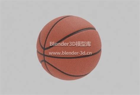 blender 一只篮球3d模型素材资源免费下载-Blender3D模型库