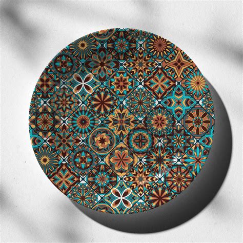 Ornate floral seamless: Buy Premium Quality Decorative Art Plates ...