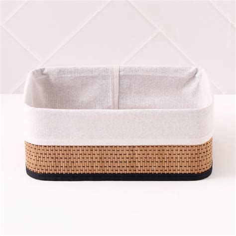 Buy Wilton Macy Bamboo Collapsible Storage Basket from Home Centre at ...