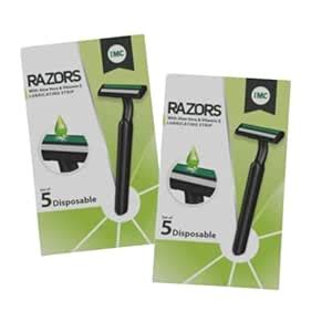 IMC Razor with Aloevera & Vitamin E Lubricating Strips | Pack of 2 ...