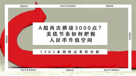 会员专享直播NO.181：A股再次挑战3000点？美债节奏如何把握，人民币升值空间 - YouTube