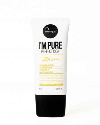 Suntique Sunscreen - SPF 50 PA++++ I'M PURE PERFECT CICA - Price in ...