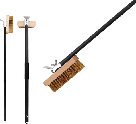 Amazon.com: TrueCraftware-10 Pizza Oven Brush with Scraper Black Metal ...