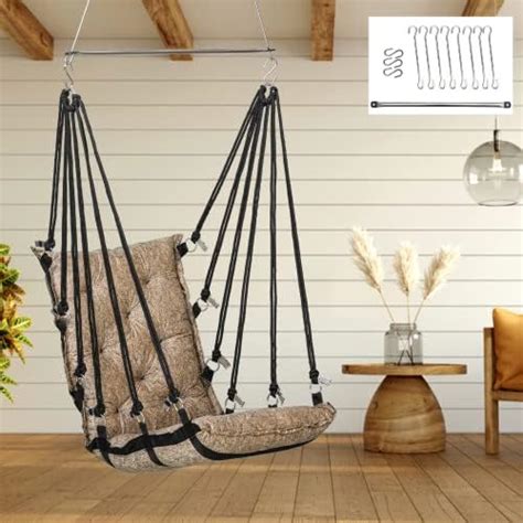 SWINGZY Cotton Make In India, Single Seater Soft Leather Velvet Hanging ...
