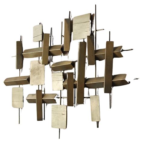 Modernist Curtis Jere Brutalist Metal Wall Sculpture at 1stDibs | c ...