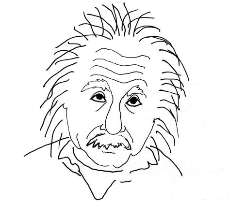 Albert Einstein Drawing at GetDrawings | Free download