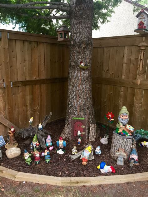 My gnome garden. | Gnome garden, Garden and yard, Garden