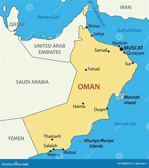 Map Of Oman. Vector Illustration. World Map | CartoonDealer.com #148202148