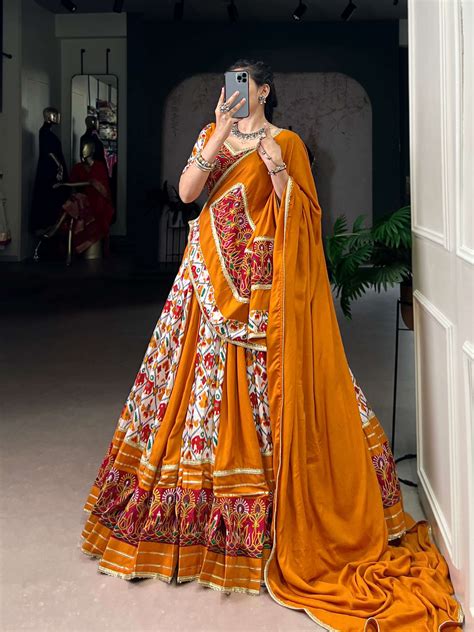 BANDHANI PALACE 1685 RAYON PRINTED SILK PATOLA PRINT GAMTHI WORK ...