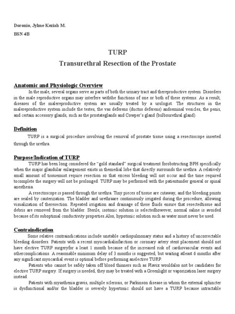 Image result for Turp Procedure Explained
