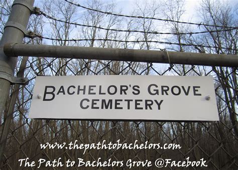 Bachelors Grove Cemetery Sign