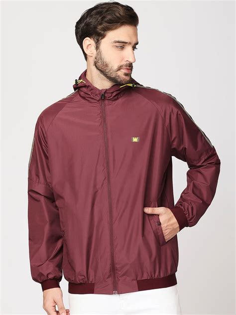 Zeel Men Maroon Windcheater Bomber Jacket - Price History