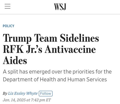 Heather Flick Named Chief of Staff for RFK Jr. at HHS; Drew Snyder to ...