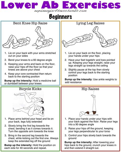 Lower ab exercises for beginners, intermediate, and advance. | Lower ab ...