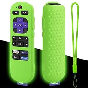 Amazon.in: Buy Glow Green Remote Cover Replacement for Roku Voice ...