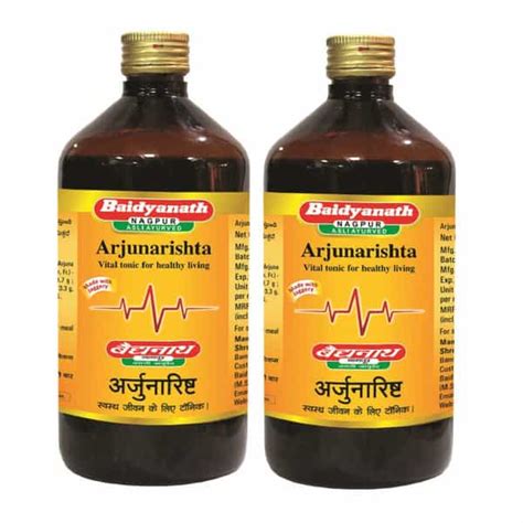 Buy BAIDYANATH ASLI AYURVED ARJUNARISHTA 450 ML (PACK OF 2) Online ...