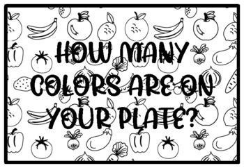 HOW MANY COLORS ARE ON YOUR PLATE? Health and Nutrition Activity school ...