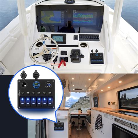 Nilight 6 Gang Rocker Switch Panel Waterproof India | Ubuy