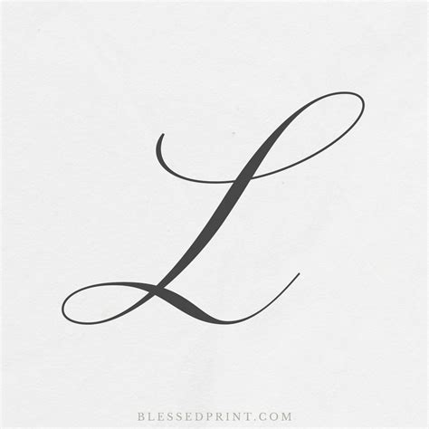 Elegant L Monogram – Beyond Perfection Calligraphy Font | L tattoo ...