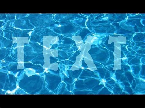 Image result for Water Text Photoshop Tutorial