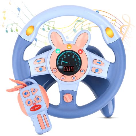 Snapklik.com : deAO Kids Steering Wheel For Backseat