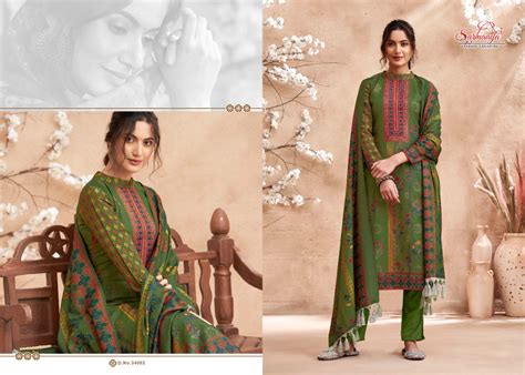 Sarmaaya Shalimar Pashmina Shawl Dress Material Collection