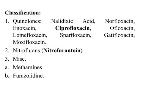 Urinary Tract Infection and Treatment-Pharmacy- Medicinal Chemistry lecture notes | PDF