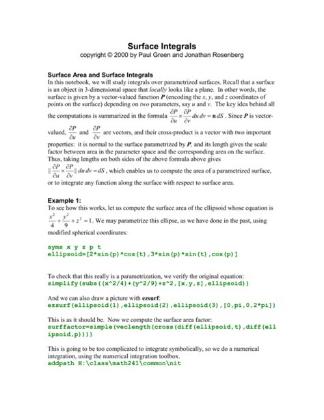 Image result for Surface Integrals Practice Problems