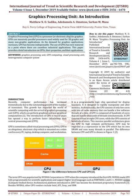 Image result for Introduction to Graphics Processing Units