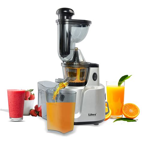 Libra Cold Press Juicer Machine, 48 RPM Whole Slow Juicer Cold Pressed ...