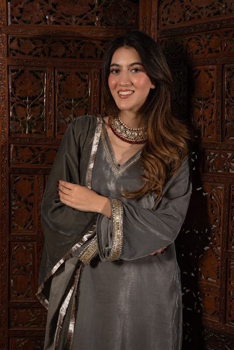 Smoke Grey Velvet Suit Set – DIMPLE DESIGN STUDIO