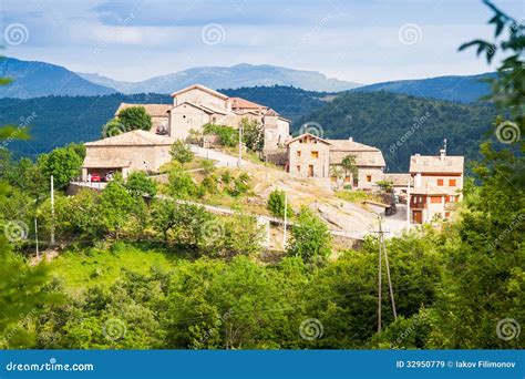 Village in Pyrenees. Seniu stock image. Image of historic - 32950779