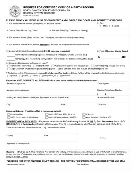 Form SFN8140 - Fill Out, Sign Online and Download Fillable PDF, North ...