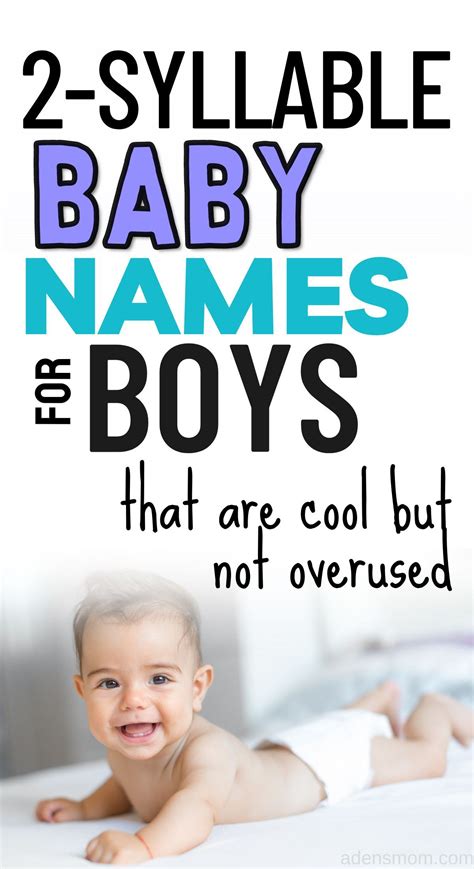 113 Two Syllable Boy Names for Modern Little Dudes | Two syllable boy ...
