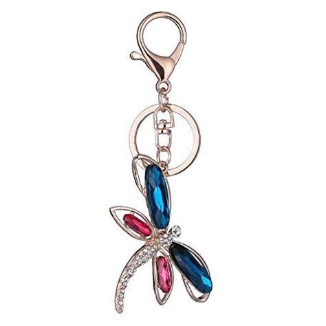 Kitparty Lovely Inlaid Rhinestone Key Chain Keyring Purse Bag Pendant ...