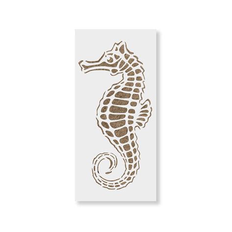 Seahorse Stencil Template for Walls and Crafts - Reusable Stencils for ...