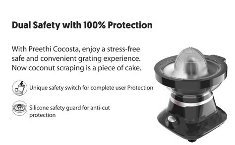 Buy Preethi Cocosta Coconut Scraper & Citrus Juicer Online