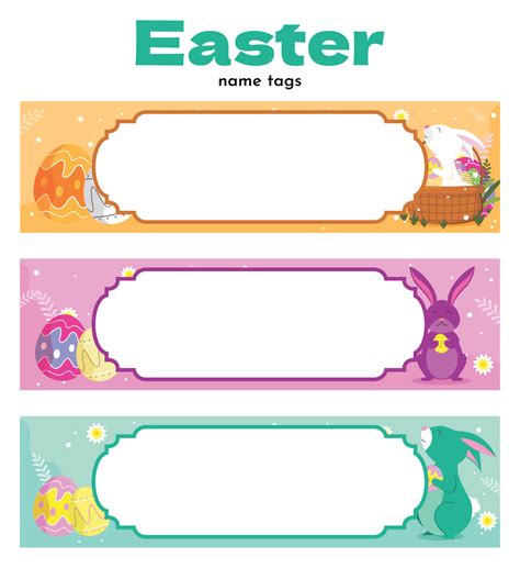 Free Easter Name Tags Printable - FREE Printable A-Z