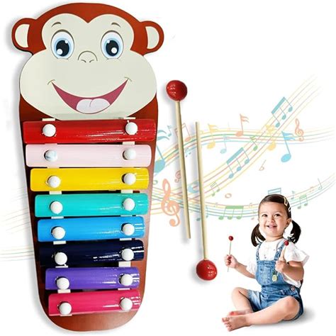 Buy Wembley Monkey Wooden Baby Xylophone for Kids Toys for 1+ Year Old ...