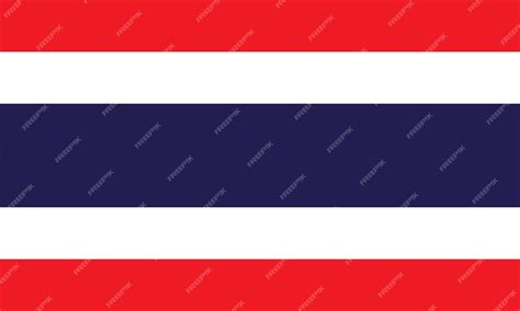 Premium Vector | National Thailand flag official colors and proportions Vector illustration EPS ...