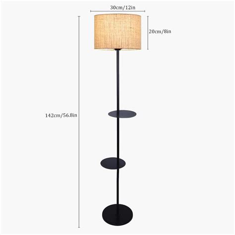 Buy HOMESAKE Metal Floor Lamp with Shelves from Homesake at just INR ...