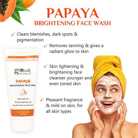 Purifying Papaya Face Wash 100gm – Globus Naturals