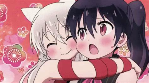 Anime Hug GIF - Anime Hug Catgirl - Discover & Share GIFs